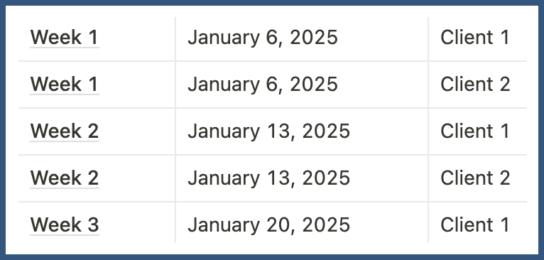 row options